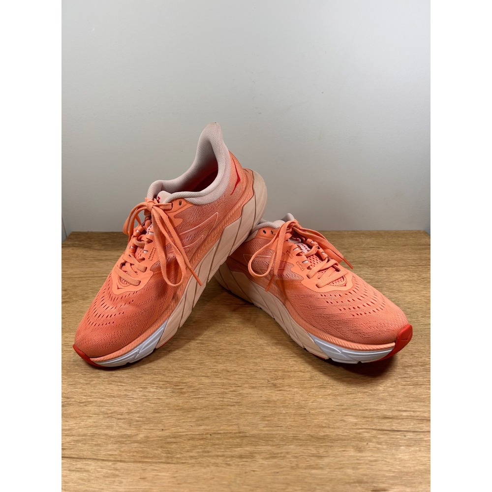 Hoka Arahi 5 Women Peach Coral Stability Running Shoes Sneakers S29x20 V521 W216